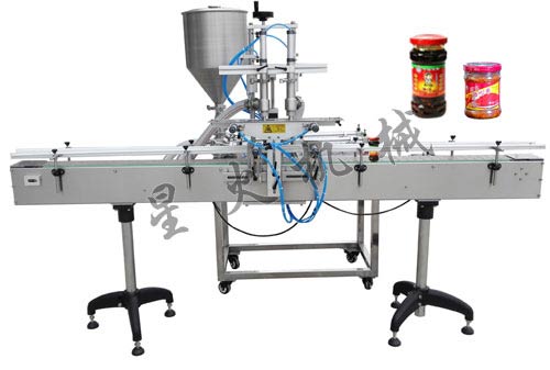 雙頭全自動(dòng)辣椒醬灌裝機(jī)