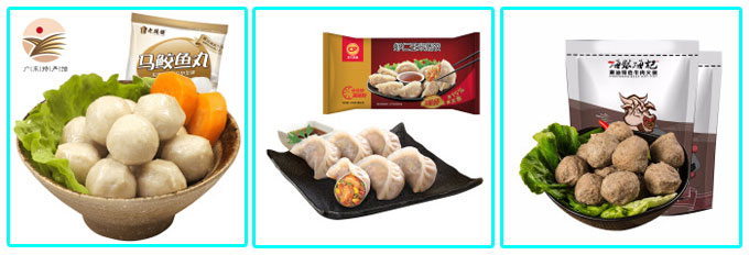 星火全自動(dòng)速凍食品包裝機(jī)包裝樣品展示